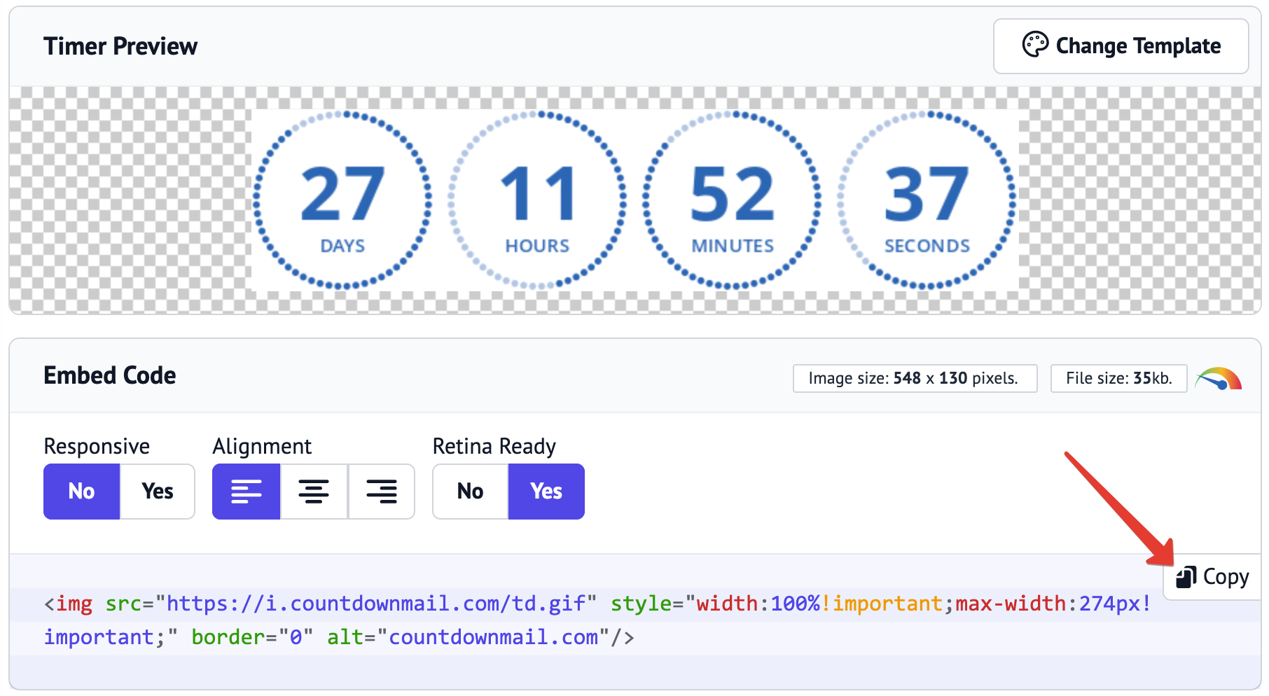 Adding a countdown timer in yahoo
